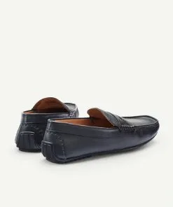 Gazman Leather Driving Shoe - Midnight -Cheap Gazman Store 3 46830