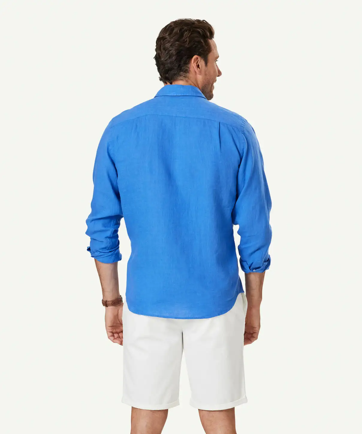 Gazman Pure French Linen Long Sleeve Shirt - Ocean 5 Gazman Pure French Linen Long Sleeve Shirt - Ocean - Image 3