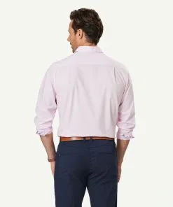 Gazman Easy Care Feather Stripe Long Sleeve Shirt - Pink -Cheap Gazman Store 3 46917