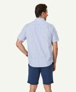 Gazman Easy Care Check Short Sleeve Shirt - White 10 Gazman Easy Care Check Short Sleeve Shirt - White -Cheap Gazman Store 3 47305