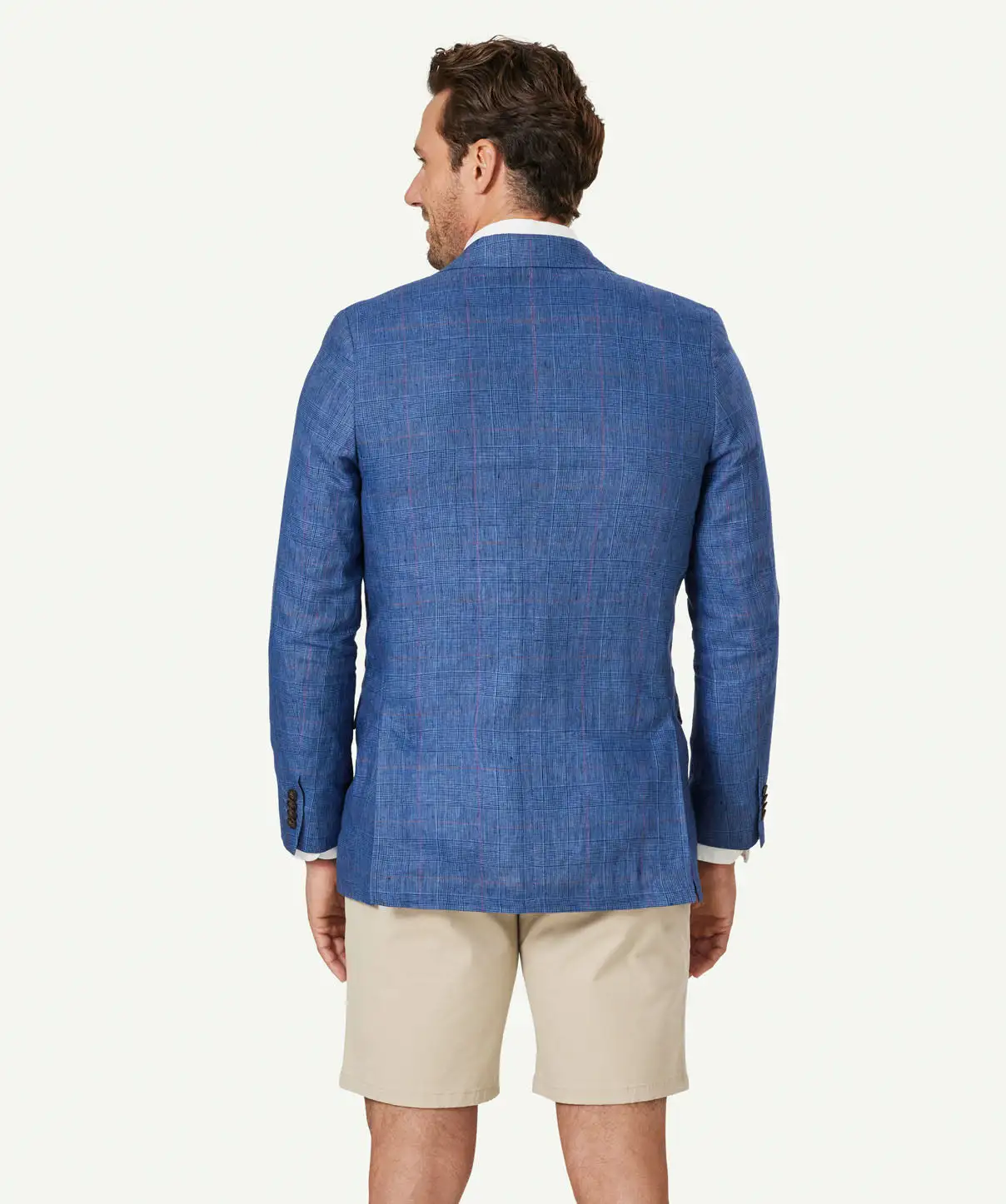 Gazman Tailored Check Sports Jacket - Blue 5 Gazman Tailored Check Sports Jacket - Blue - Image 3