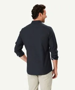 Gazman Tailored Casual Oxford Long Sleeve Shirt - Ash -Cheap Gazman Store 3 48540