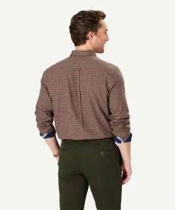 Gazman Casual Double Faced Check Long Sleeve Shirt - Fawn 9 Gazman Casual Double Faced Check Long Sleeve Shirt - Fawn -Cheap Gazman Store 3 48574