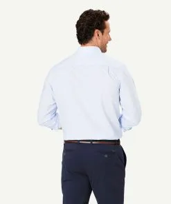 Gazman Casual Geo Print Long Sleeve Shirt - Pale Blue 9 Gazman Casual Geo Print Long Sleeve Shirt - Pale Blue -Cheap Gazman Store 3 48625