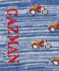 Gazman Non Tight Motorcycle Sock - Denim -Cheap Gazman Store 3 48683