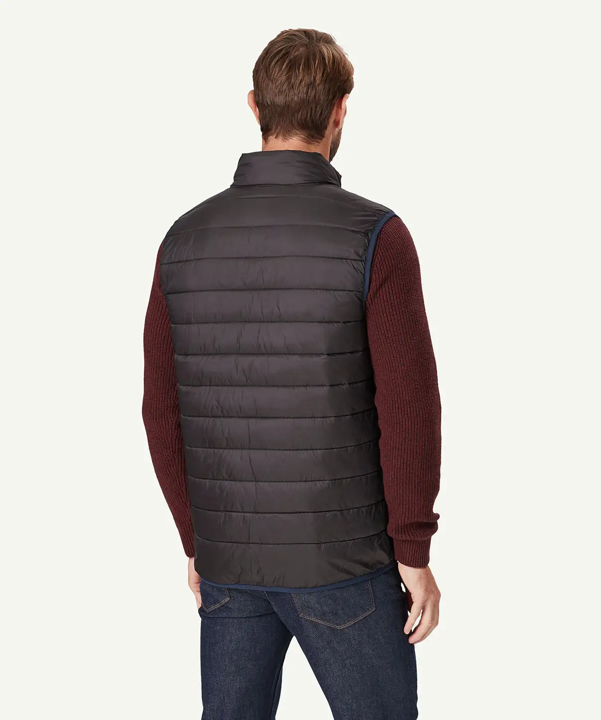 Gazman Lightweight Puffer Vest - Graphite 4 Gazman Lightweight Puffer Vest - Graphite - Image 3