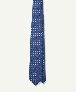 Gazman Silk Mini Geo Tie - Denim -Cheap Gazman Store 3 49337