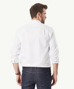 Gazman Easy Care Plain Oxford Shirt - White -Cheap Gazman Store 3 49392
