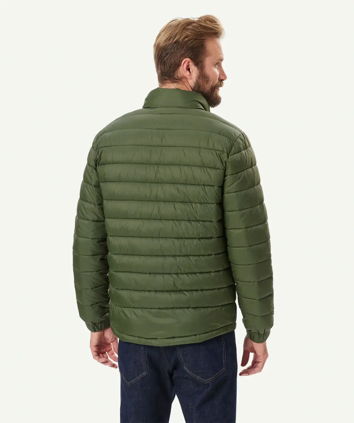 Gazman Lightweight Puffer Jacket - Dark Olive 4 Gazman Lightweight Puffer Jacket - Dark Olive - Image 3