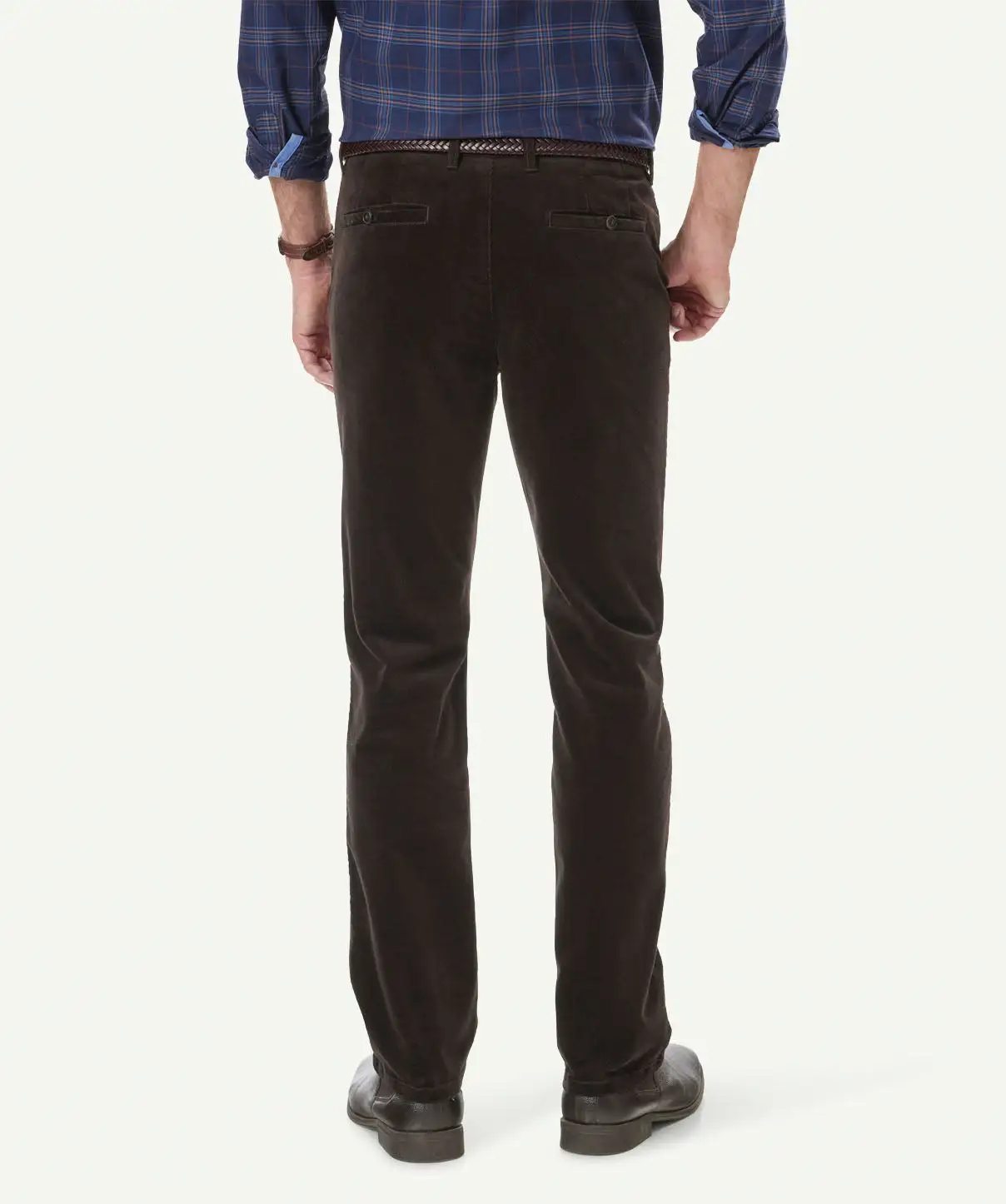 Gazman Stretch Fine Cord Pants - Chocolate 5 Gazman Stretch Fine Cord Pants - Chocolate - Image 3