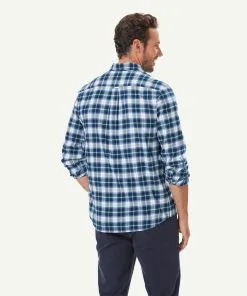 Gazman Brushed Twill Check Long Sleeve Shirt - Slate 9 Gazman Brushed Twill Check Long Sleeve Shirt - Slate -Cheap Gazman Store 3 49935