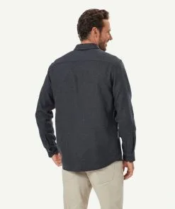 Gazman Brushed Overshirt - Charcoal -Cheap Gazman Store 3 49960