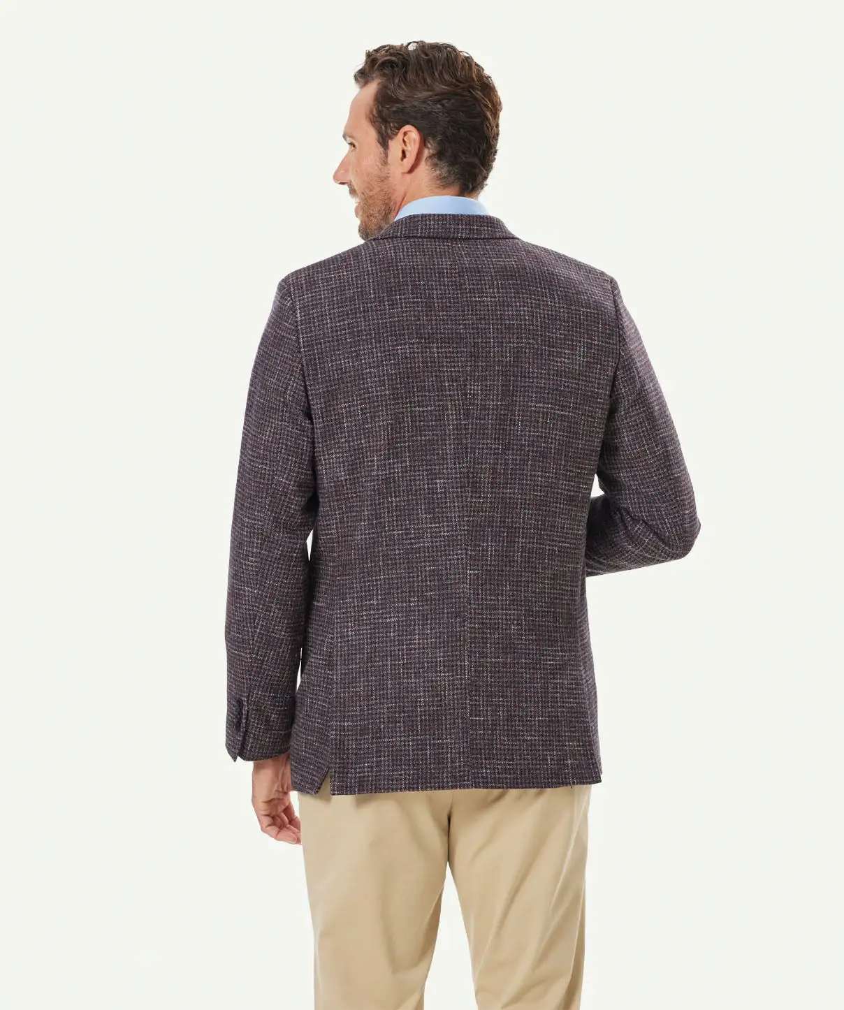 Gazman Wool Blend Textured Weave Sports Jacket - Mahogany 5 Gazman Wool Blend Textured Weave Sports Jacket - Mahogany - Image 3