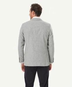 Gazman Wool Blend Houndstooth Sports Jacket - Light Grey 10 Gazman Wool Blend Houndstooth Sports Jacket - Light Grey -Cheap Gazman Store 3 50040