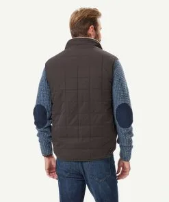 Gazman Reversible Quilted Sherpa Vest - Chocolate -Cheap Gazman Store 3 50052