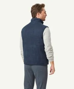 Gazman Suede Touch Vest - Navy -Cheap Gazman Store 3 50070