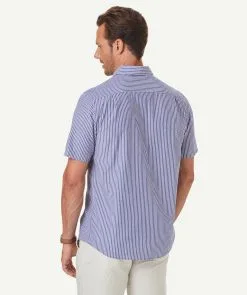 Gazman Seersucker Stripe Short Sleeve Shirt - Denim -Cheap Gazman Store 3 070c4a19 7945 40ee 8936 237b1552013e