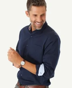 Gazman Easy Care Plain Twill Shirt - Navy 8 Gazman Easy Care Plain Twill Shirt - Navy -Cheap Gazman Store 3 09b26880 d950 4ad1 ac53 184052d2a0fa