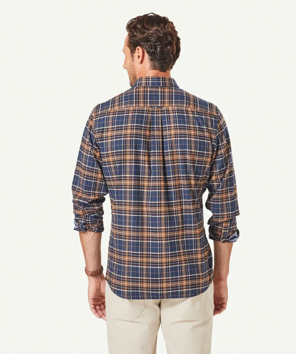 Gazman Brushed Multi Twill Check Long Sleeve Shirt - Multi Check 5 Gazman Brushed Multi Twill Check Long Sleeve Shirt - Multi Check - Image 3