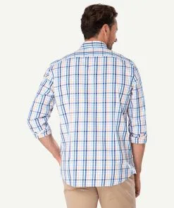 Gazman Tailored Fit Casual Stretch Check Long Sleeve Shirt - Mandarin -Cheap Gazman Store 3 1cb37be6 5b50 4ba9 aba0 fcbeaa503e4d