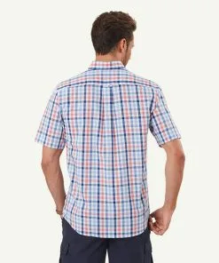 Gazman Easy Care Multi Check Short Sleeve Shirt - Pink -Cheap Gazman Store 3 2a352742 3997 4a8a 95fe b8671c0bd100