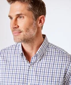 Gazman Easy Care Twill Check Shirt - White -Cheap Gazman Store 3 2f7926f0 4bdc 4f50 b7b0 e9da56f25b45