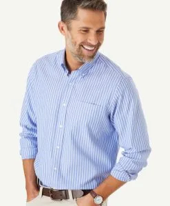 Gazman Easy Care Stripe Shirt - Royal -Cheap Gazman Store 3 33aa79dd 35ee 4df7 be87 3af952118b41