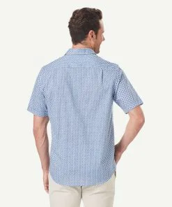 Gazman Smart Circle Geo Print Short Sleeve Shirt - Blue 8 Gazman Smart Circle Geo Print Short Sleeve Shirt - Blue -Cheap Gazman Store 3 45e399d4 7936 49ae abf8 12d8d06e608a