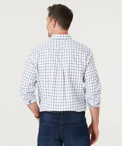 Gazman Brushed Twill Check Shirt - White -Cheap Gazman Store 3 50932ccc 3d46 4adc 9281 b8085c9693d6