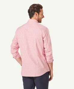 Gazman Tailored Easy Care Check Long Sleeve Shirt - RED -Cheap Gazman Store 3 51dedbe4 3725 4d2a a33a 5feb12348e4f