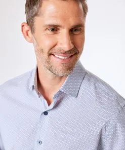 Gazman Geometric Print Shirt - White -Cheap Gazman Store 3 582d0e93 9fba 43a1 ba42 93414198ff48