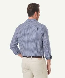 Gazman Easy Care Oxford Check Long Sleeve Shirt - Navy 8 Gazman Easy Care Oxford Check Long Sleeve Shirt - Navy -Cheap Gazman Store 3 6211bfeb 806c 4ce6 b9d4 74ef3dca1e3c