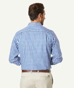 Gazman Non-Iron Oxford Check Long Sleeve Shirt - Navy -Cheap Gazman Store 3 675fae5d 62b9 4698 8979 bc0b95a5c0b8