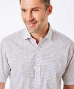 Gazman Dash Print Short Sleeve Shirt - White -Cheap Gazman Store 3 6e069a0c 9b56 4873 a71a 33c5963a7c82