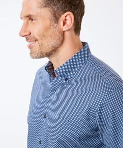 Gazman Geometric Print Short Sleeve Shirt - Navy -Cheap Gazman Store 3 75db6c76 e7fe 403f ad57 2ae979eb6c53