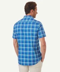 Gazman Tailored Fit Easy Care Short Sleeve Shirt - Cobalt -Cheap Gazman Store 3 7c7cae28 037d 42a4 83c6 7a8af31ca85b