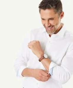 Gazman Tailored Fit Easy Care Oxford Shirt - White -Cheap Gazman Store 3 83b1cfc4 88d3 450d a830 88a6d7a45e27