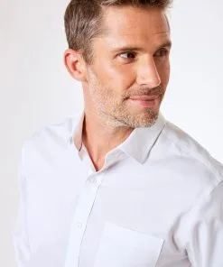 Gazman Easy Care Plain Twill Shirt - White -Cheap Gazman Store 3 90525bac 8bd5 4cfa 9632 4b92cc2355c0