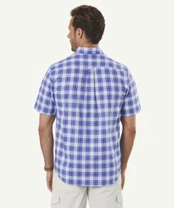 Gazman Easy Care Oxford Check Short Sleeve Shirt - Cobalt -Cheap Gazman Store 3 9b70a7a6 9f8a 4359 aa23 d88bb95832af