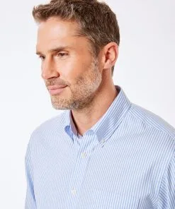 Gazman Easy Care Bengal Stripe Shirt - Blue 8 Gazman Easy Care Bengal Stripe Shirt - Blue -Cheap Gazman Store 3 a08793e5 a112 42df a644 52a6d1eac198