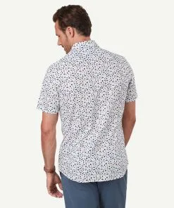 Gazman Tailored Fit Fish Print Short Sleeve Shirt - White -Cheap Gazman Store 3 acbc49d9 2cff 4891 bcf0 c58886a2f11f