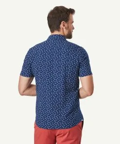 Gazman Tailored Seersucker Print Short Sleeve Shirt - Nightshade -Cheap Gazman Store 3 b52090af 9070 451f 95ff dac244e5a84e