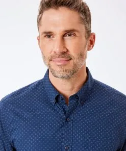 Gazman Tailored Fit Dot Print Shirt - Navy 7 Gazman Tailored Fit Dot Print Shirt - Navy -Cheap Gazman Store 3 b7d022af ab2a 438c ab62 2f0b50e8be00