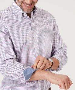 Gazman Easy Care Check Shirt - Navy/Red -Cheap Gazman Store 3 c40a2868 91be 4fb2 83bc 0b4151ccd760