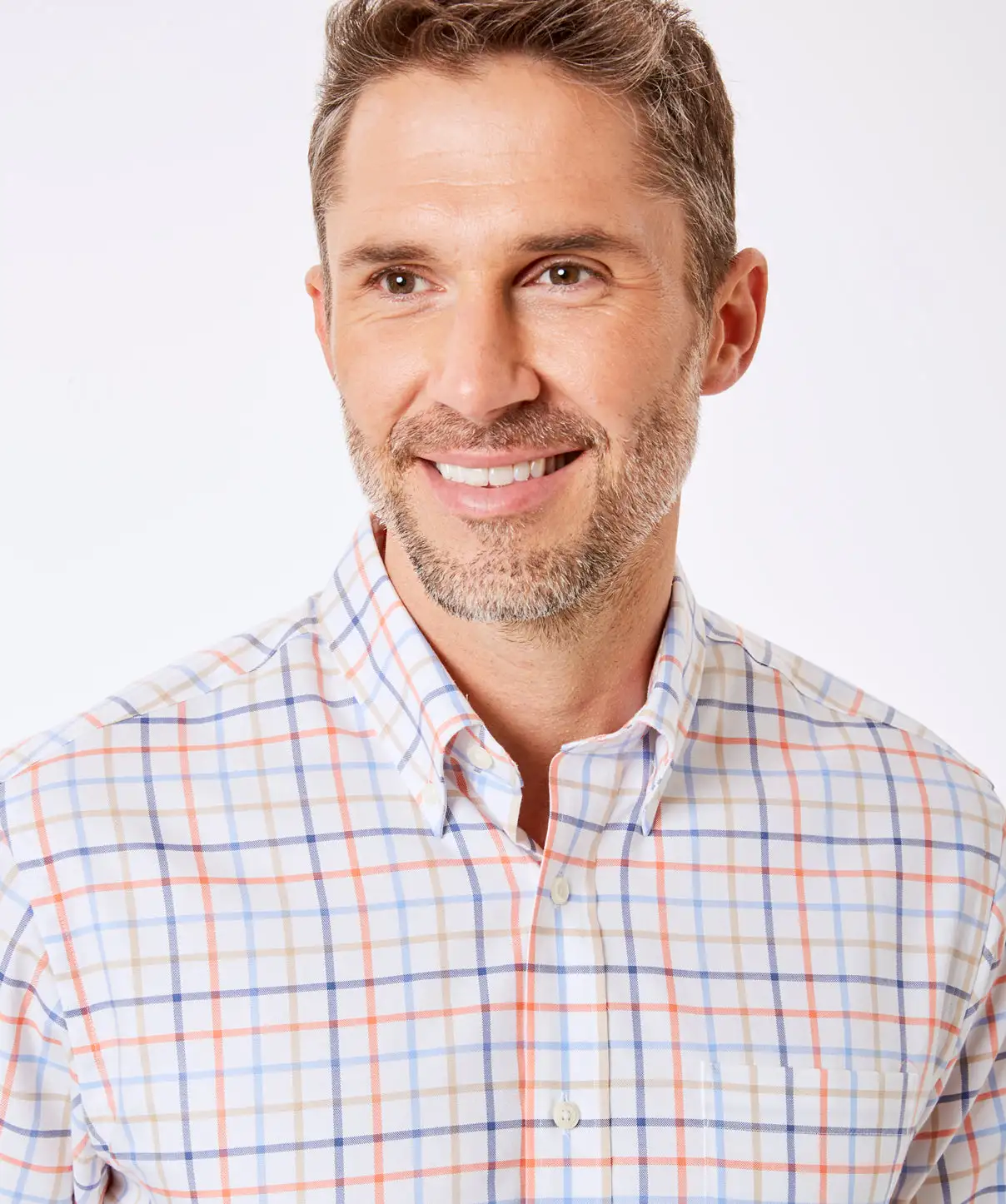 Gazman Easy Care Oxford Check Shirt - Multi Check 5 Gazman Easy Care Oxford Check Shirt - Multi Check - Image 3