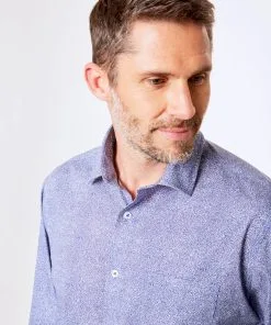 Gazman Casual Leaf Print Shirt - Blue -Cheap Gazman Store 3 d758918e 345f 4032 93a7 728adbfe132b