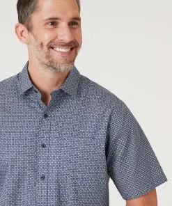 Gazman Flower Tile Print Short Sleeve Shirt - Blue 8 Gazman Flower Tile Print Short Sleeve Shirt - Blue -Cheap Gazman Store 3 de2e84d6 4fd1 495b 8f68 4c606a8c158e