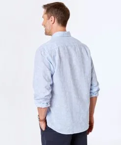 Gazman Linen Cotton Leaf Print Shirt - Sky Blue 7 Gazman Linen Cotton Leaf Print Shirt - Sky Blue -Cheap Gazman Store 3 e844bf9e 4af3 4155 b713 131f54cb7e68