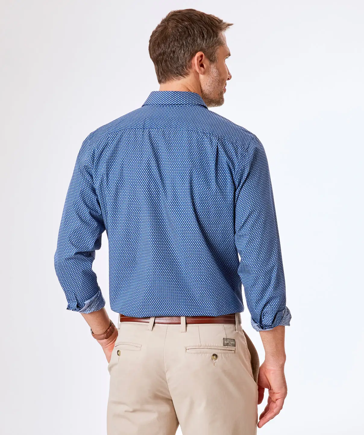 Gazman Casual Flower Print Shirt - Navy 5 Gazman Casual Flower Print Shirt - Navy - Image 3