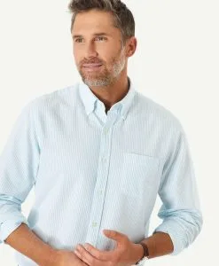 Gazman Casual Oxford Bengal Stripe Shirt - Mint -Cheap Gazman Store 3 fd5abc76 b863 4836 a809 8be5c753e7e3